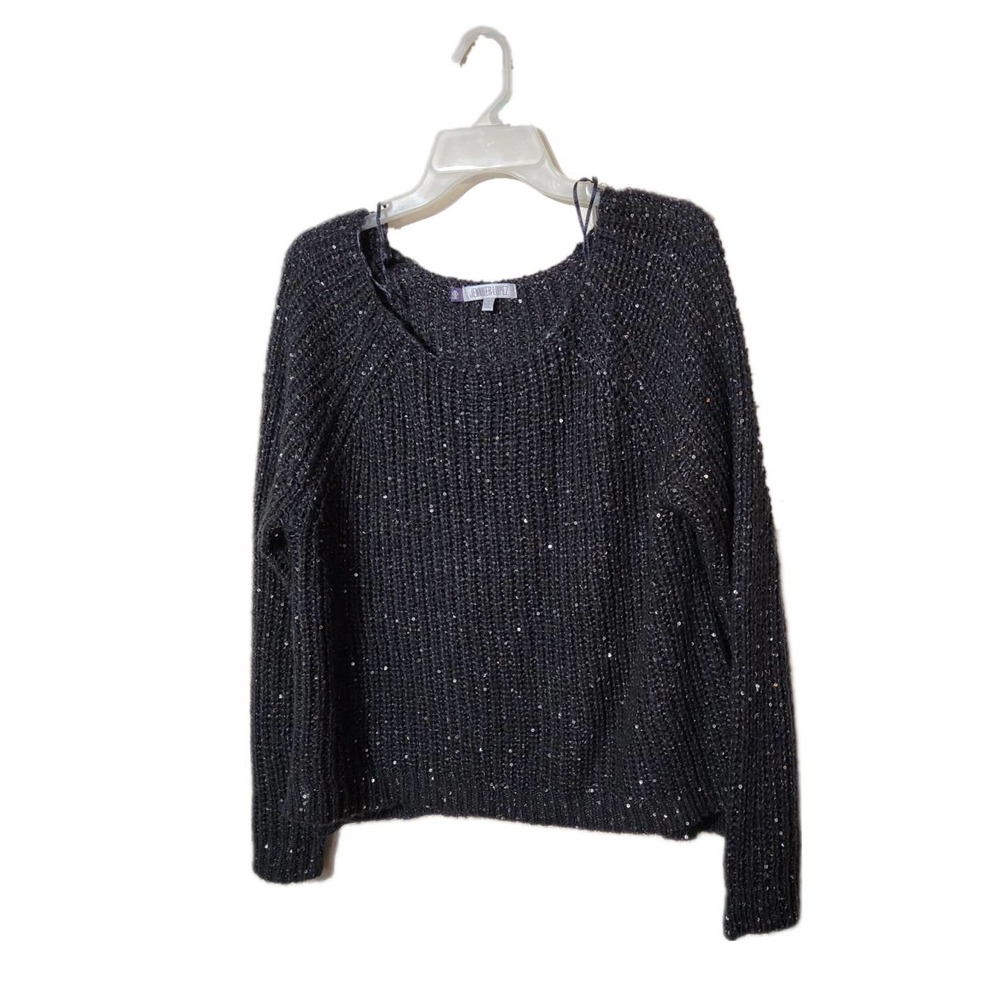 JLO Pullover Sweater with Glitter Size L